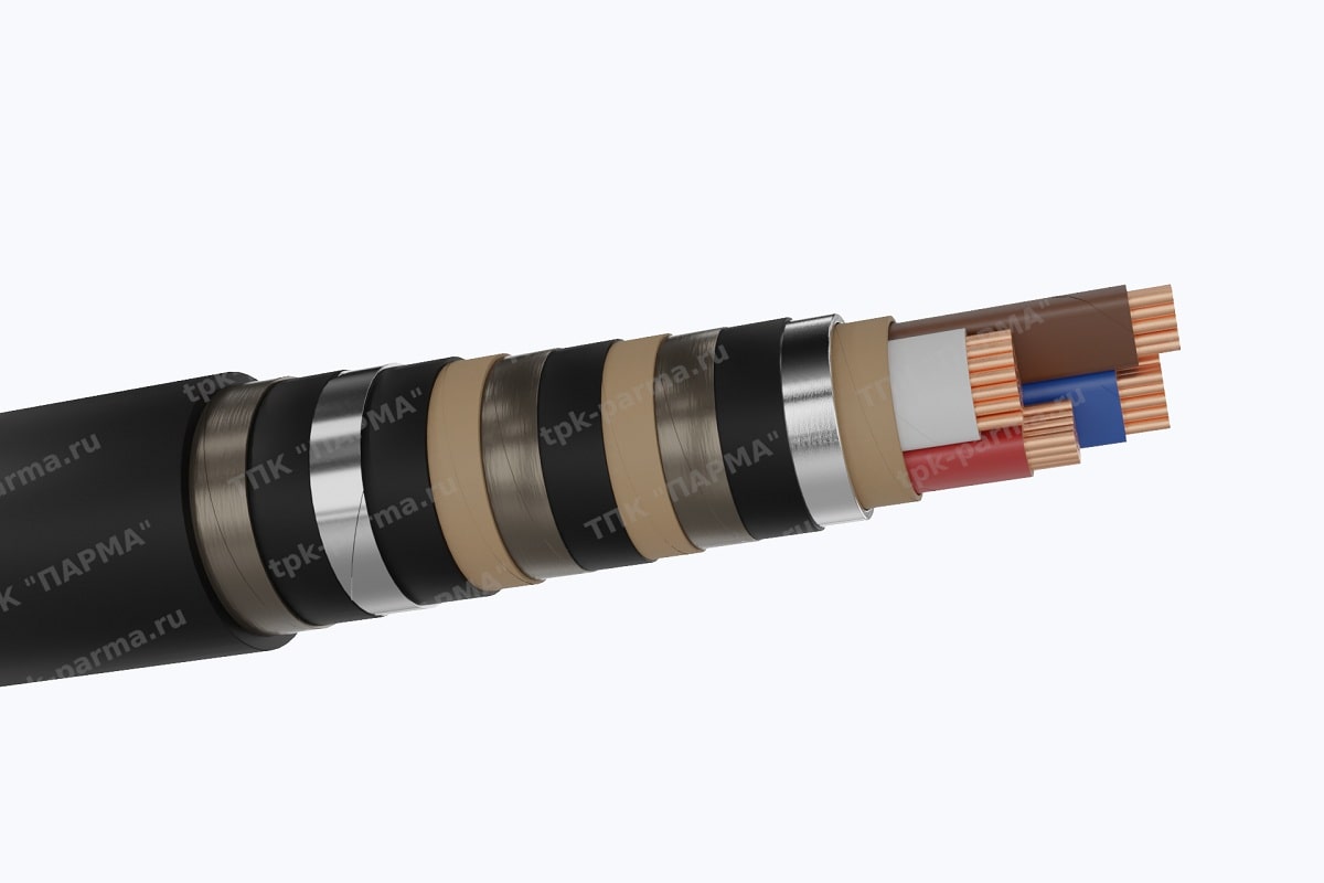 Кабель СБ2лШв 3х50+1х25 - 1кВ