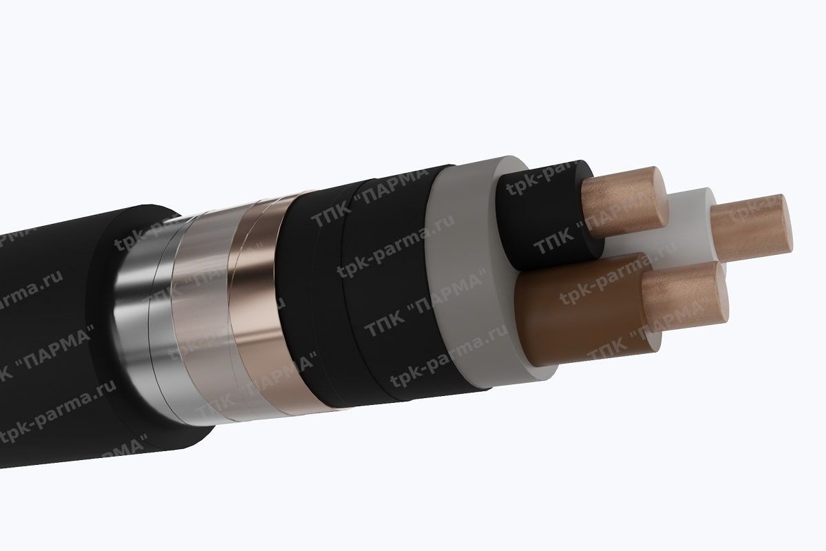 Фотография провода Кабель ПвБбШв 3х120 - 6кВ