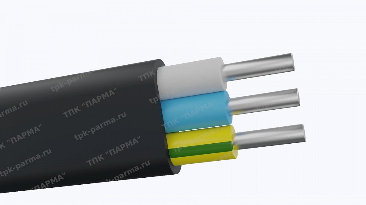 Фотография провода Кабель АВВГ-П 3х16