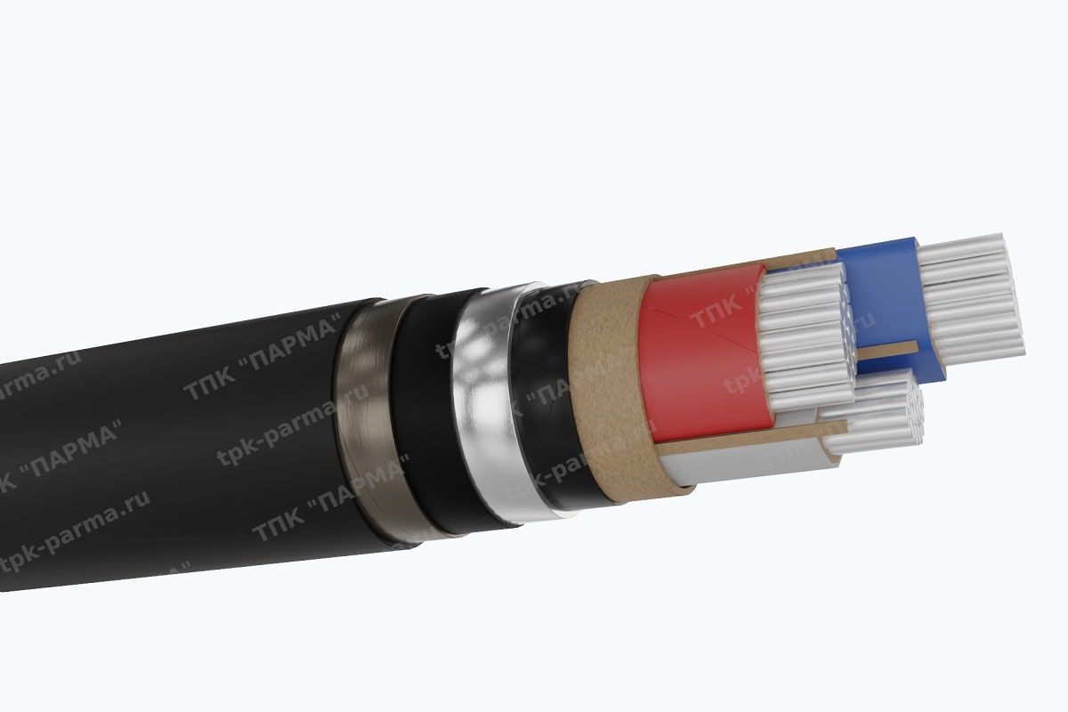 Фотография провода Кабель ЦААШнг 3х95+1х50 - 1кВ